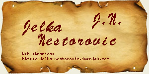 Jelka Nestorović vizit kartica
